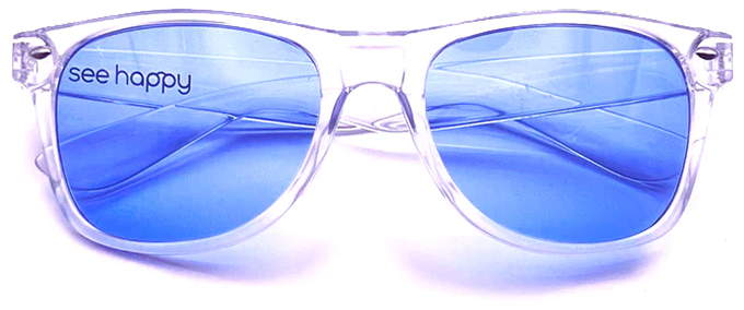 Ocean Blue therapy glasses