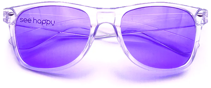 Visionary Purple therapy glasses